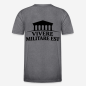 Preview: VIVERE MILITARE EST Regular T-Shirt in grau mit Rückendruck